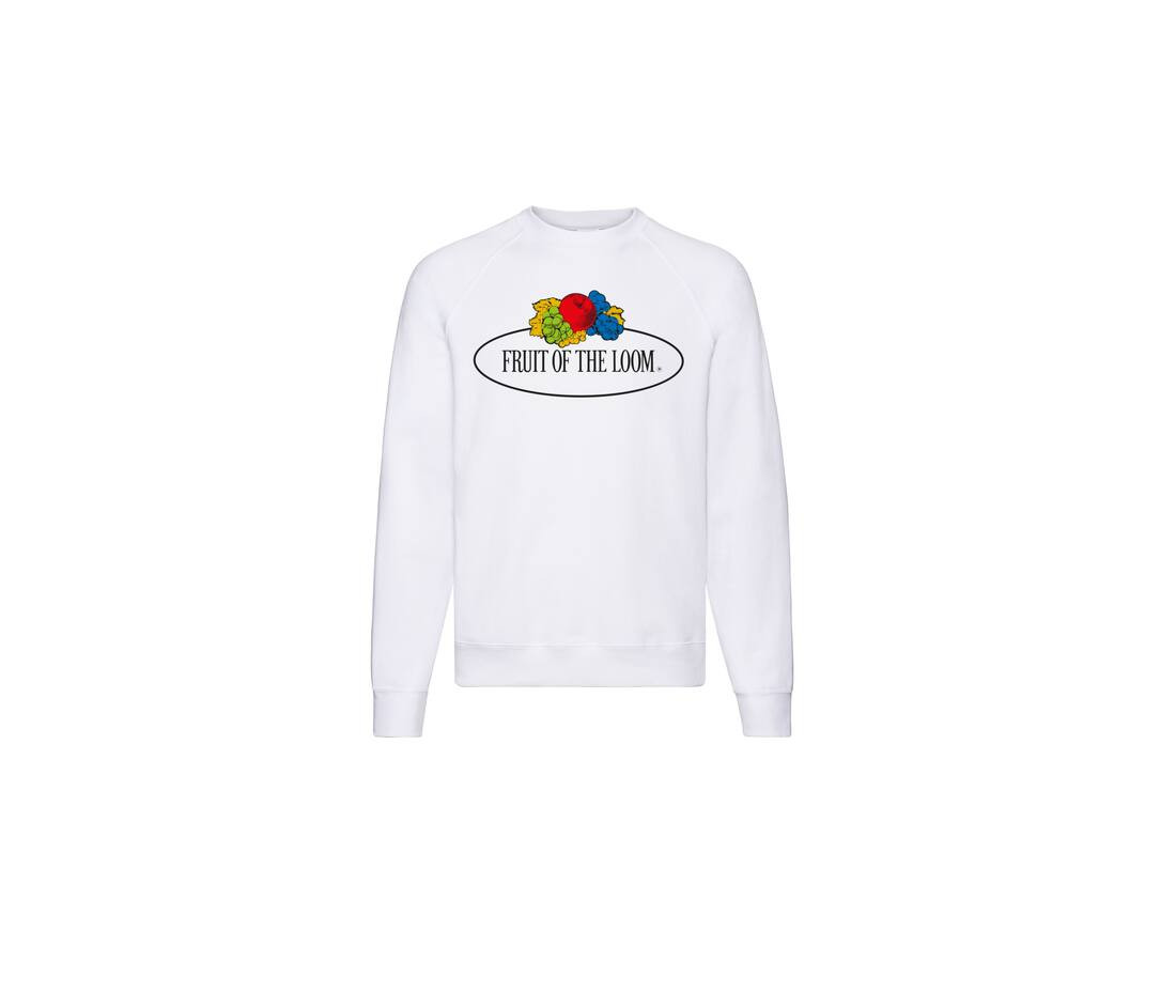 FRUIT OF THE LOOM VINTAGE SCV260 - Sweat col rond unisexe logo Fruit of the Loom