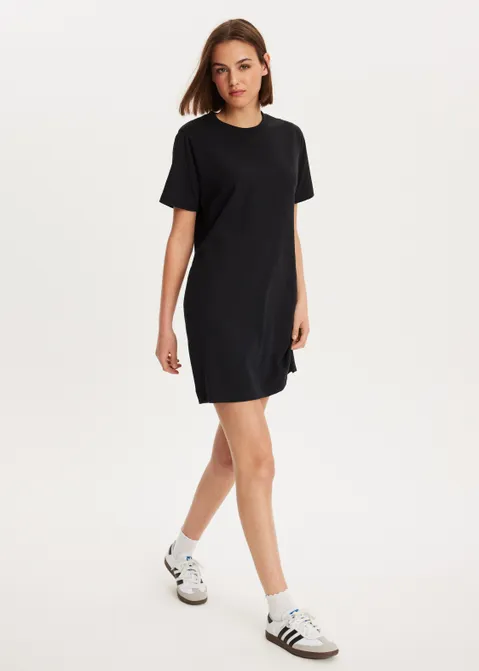 T-shirt jurk zwart (ZWART)
