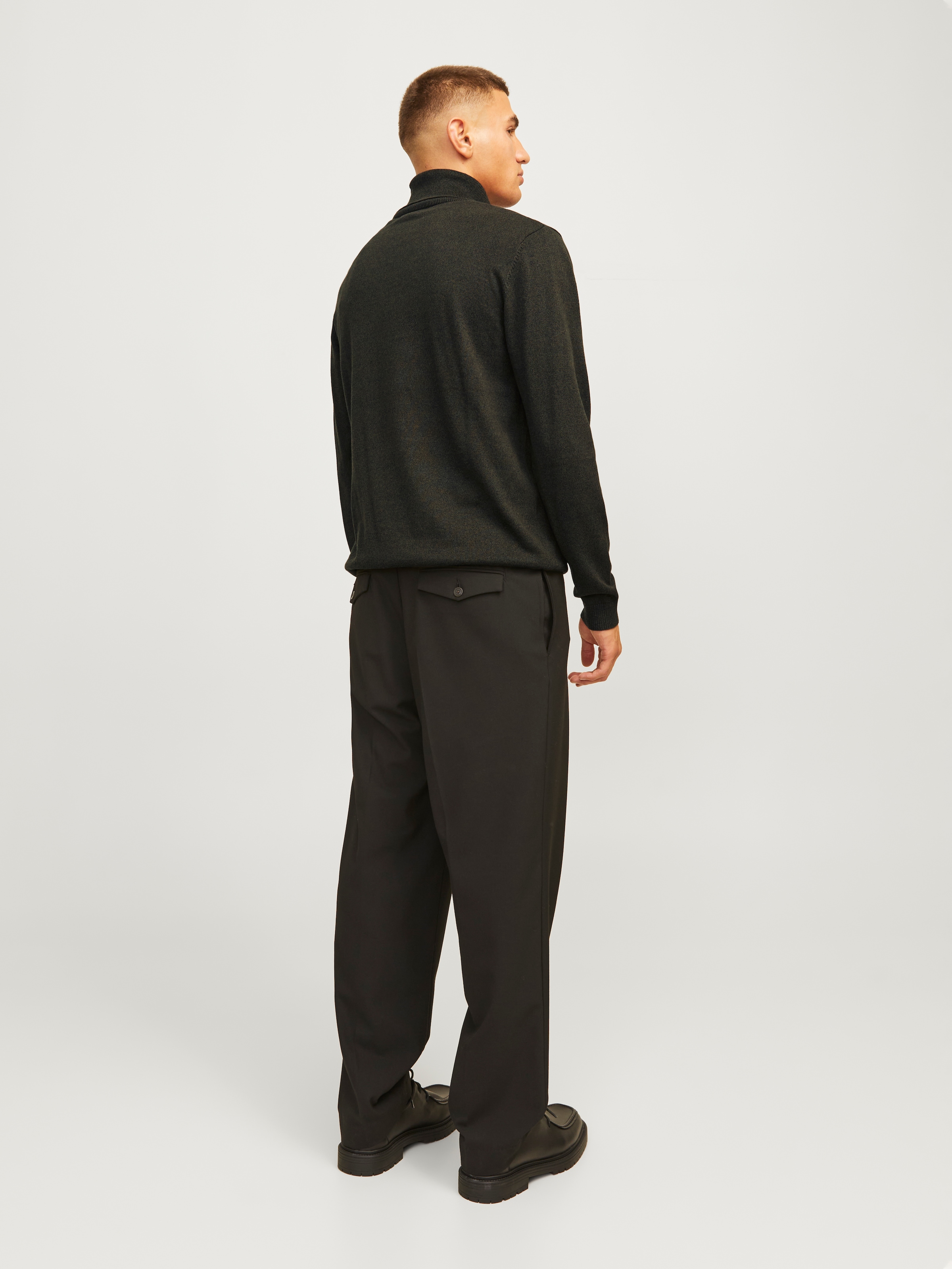 Jack & Jones Rollkragenpullover »JJEBASIC mit hohem Tragekomfort«, unifarben, modisch, regular fit, Baumwolle, Rollkragen
