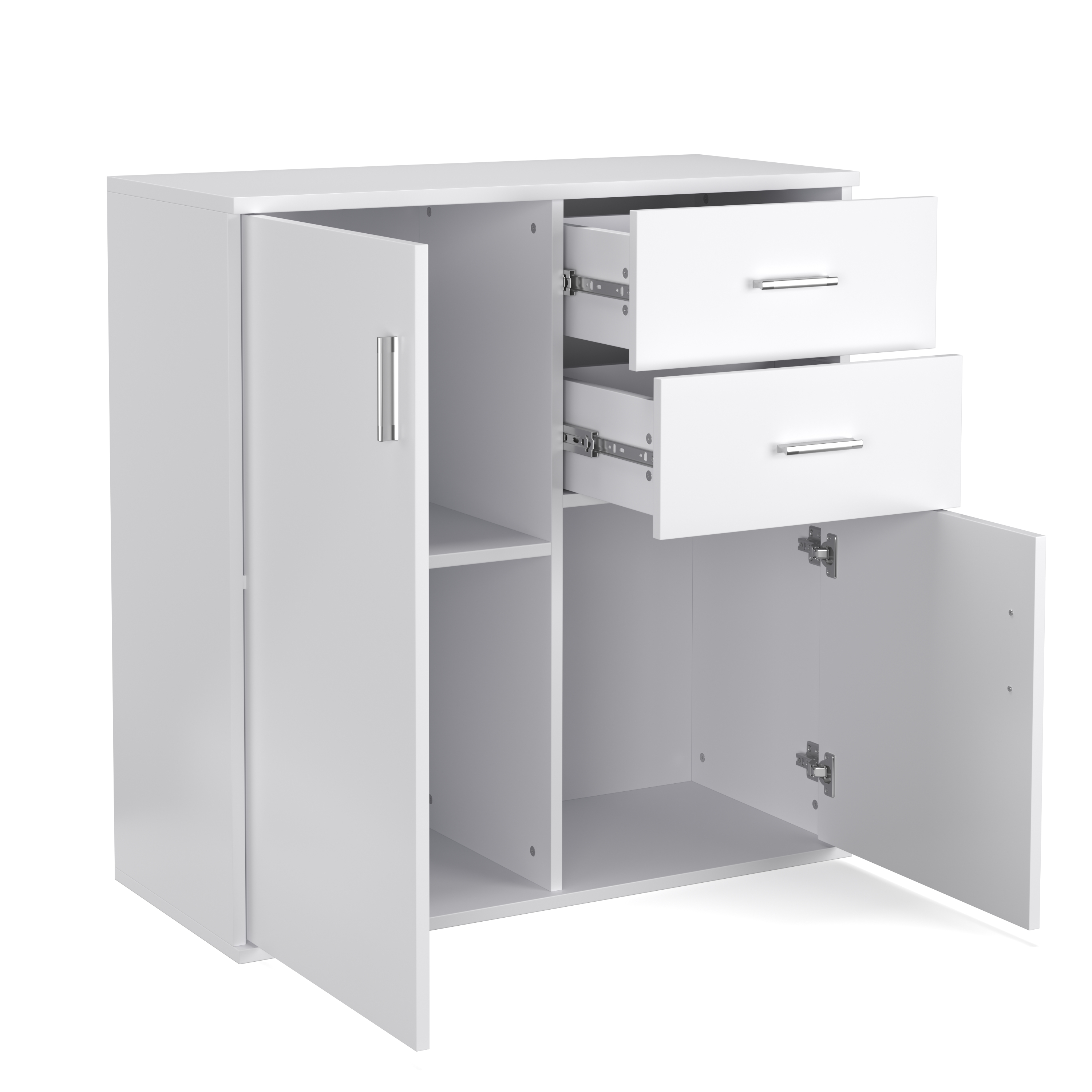 Kommode 80 x 82 cm weiss