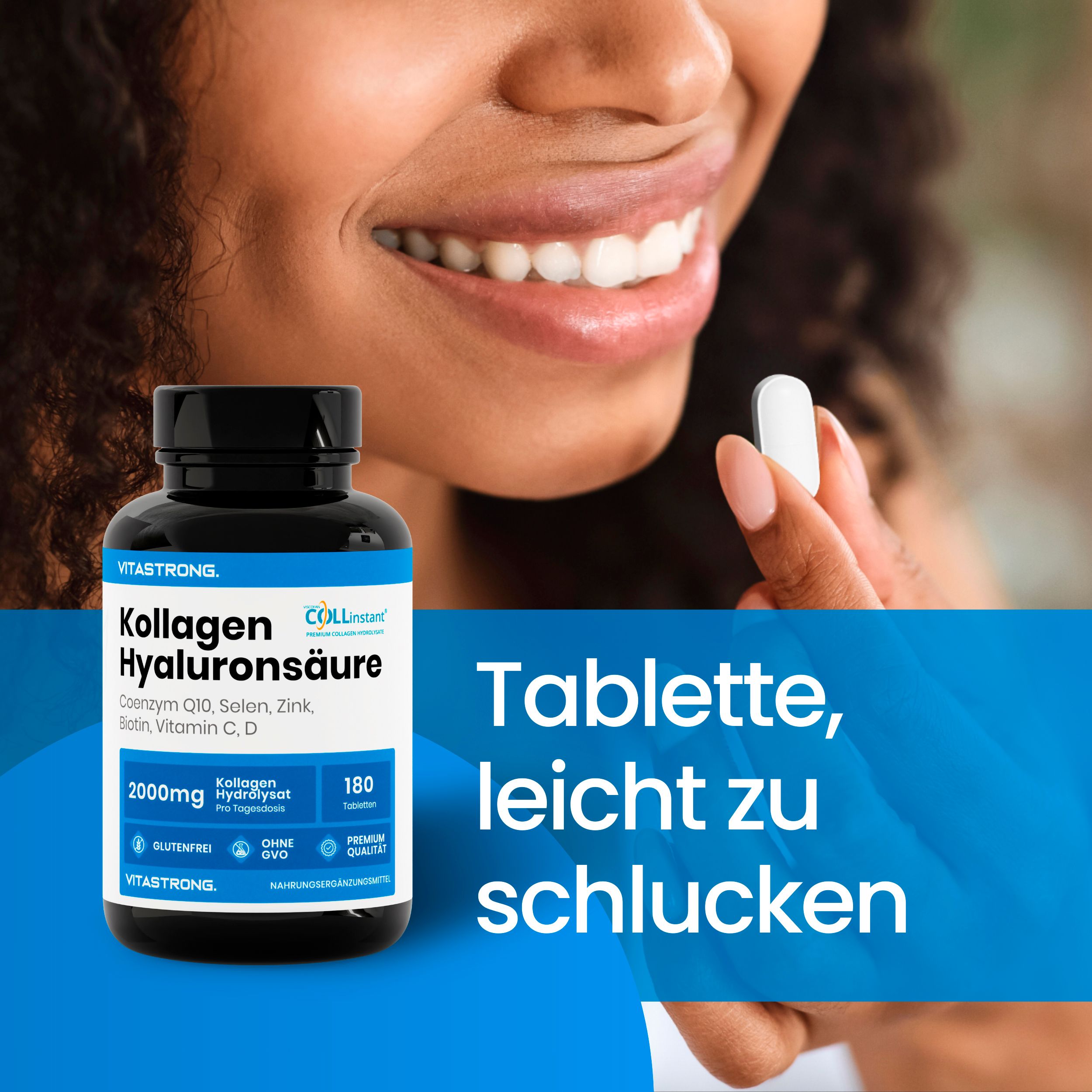 Vitastrong Kollagen & Hyaluronsäure