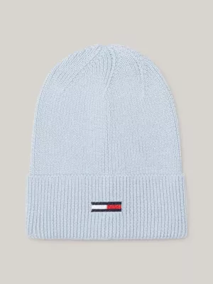 Gorro de bandeira alongado com textura canelada