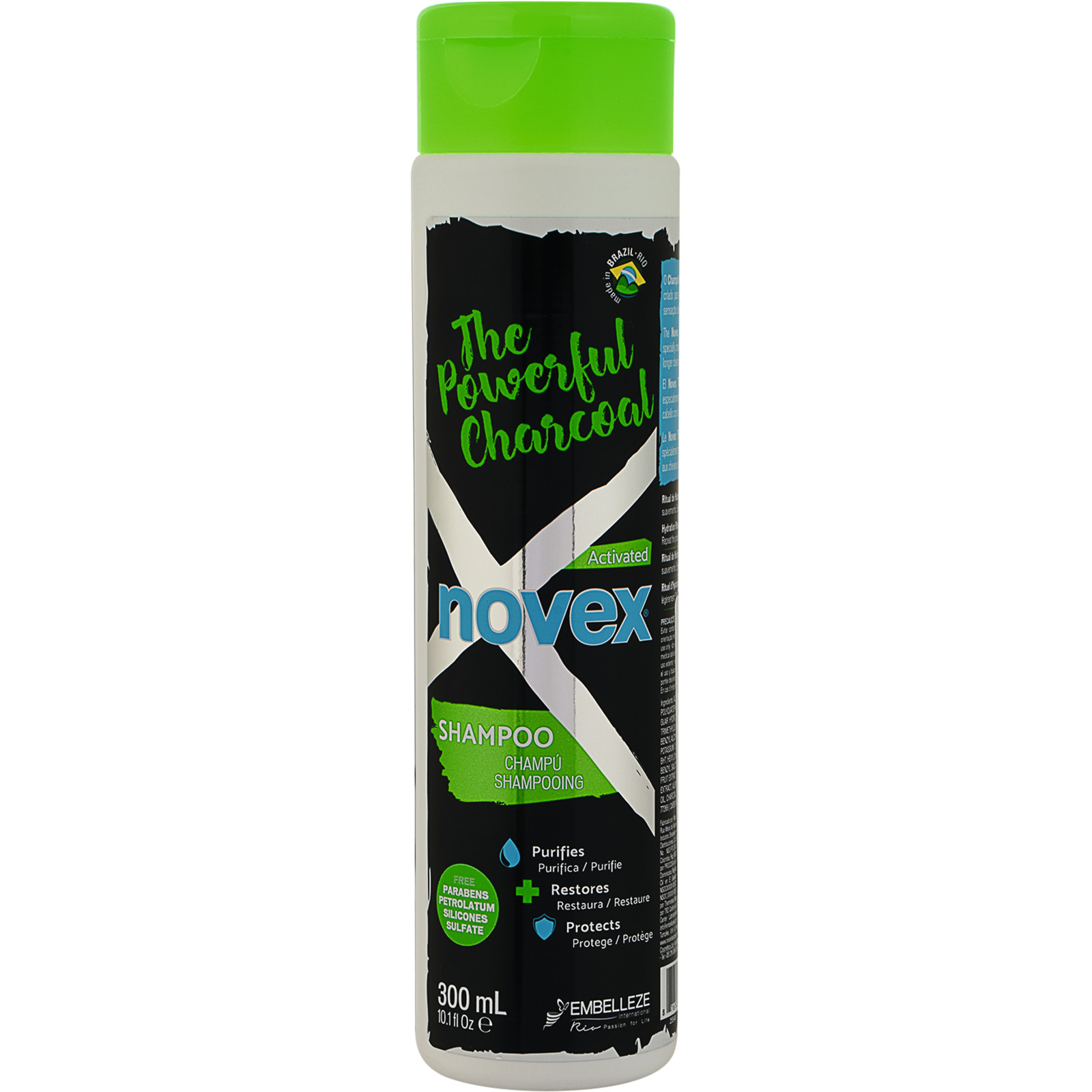 Novex Shampoo The Powerful Charcoal 300ml