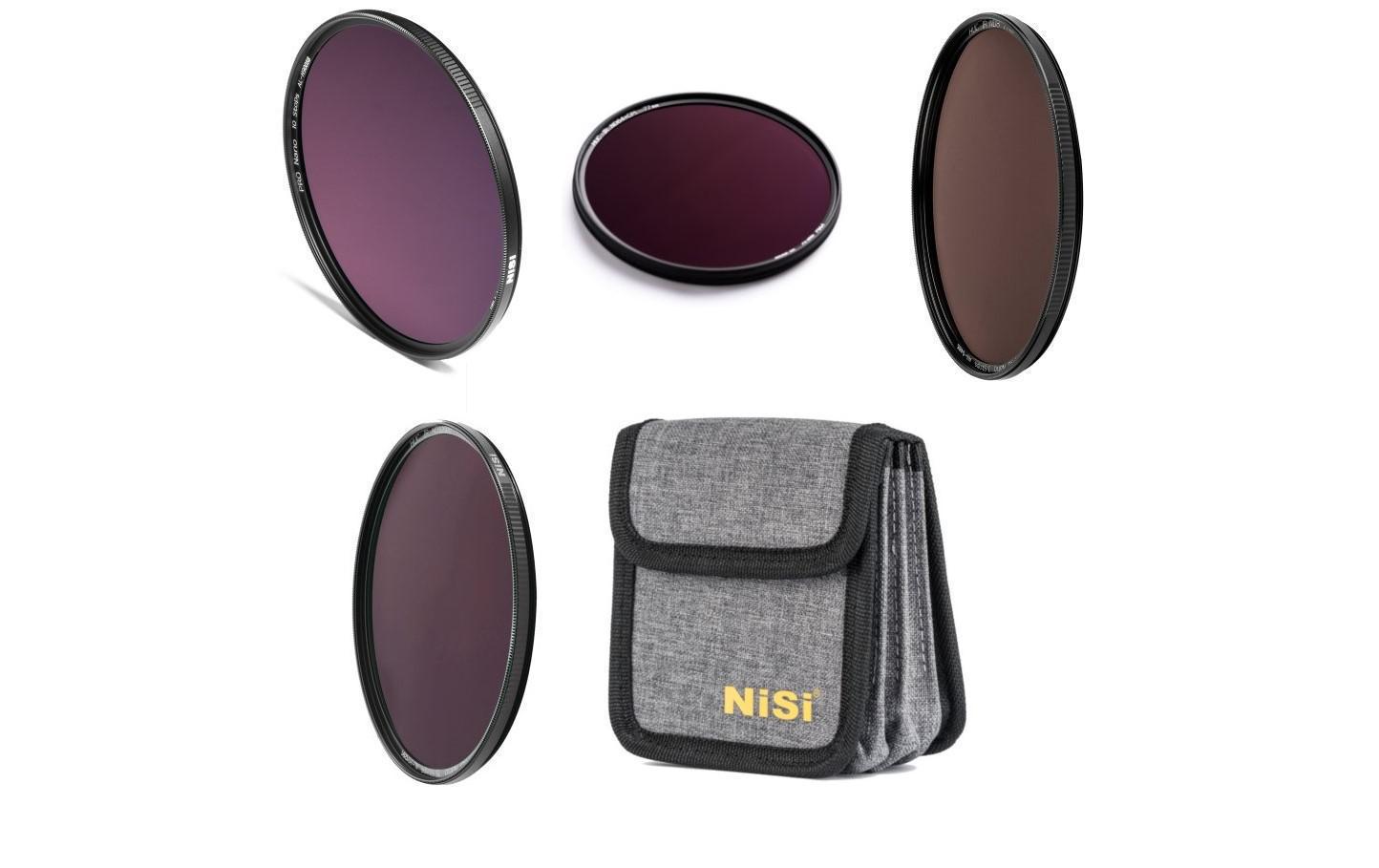 Set Circular Long Exposure Filter Kit 77 mm<br>ND-Filter-Kit mit 4 verschiedenen Filter und Transporttasche mit Platz für 4 Filter
