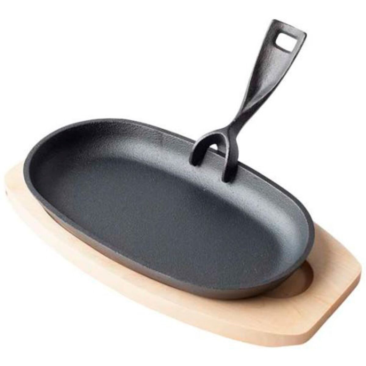 Sizzling støpejernspanne