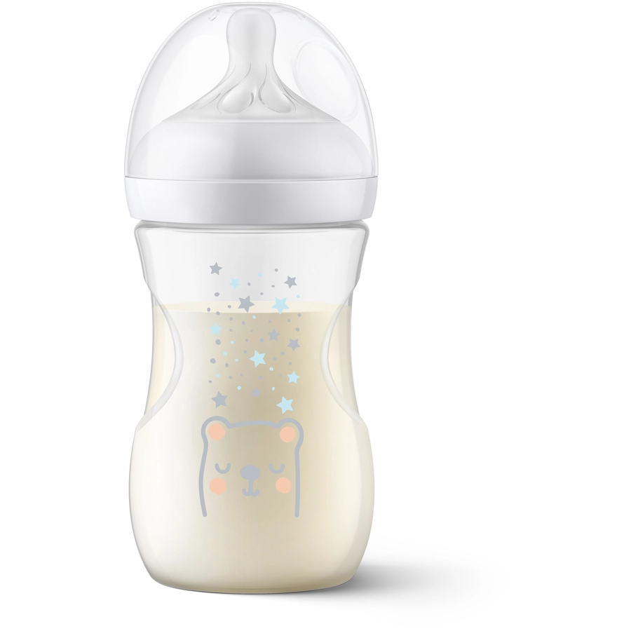 Philips Avent Babyflasche SCY67382 Natural Response mit AirFree Ventil 260ml Neutral Bär
