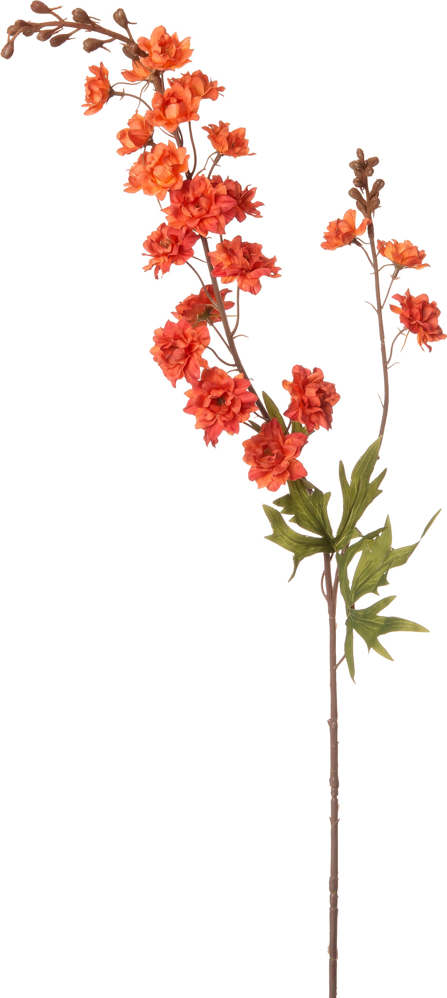 Intratuin kunstbloem Delphinium 86 cm oranje