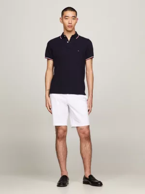 Polo de algodão orgânico com corte slim