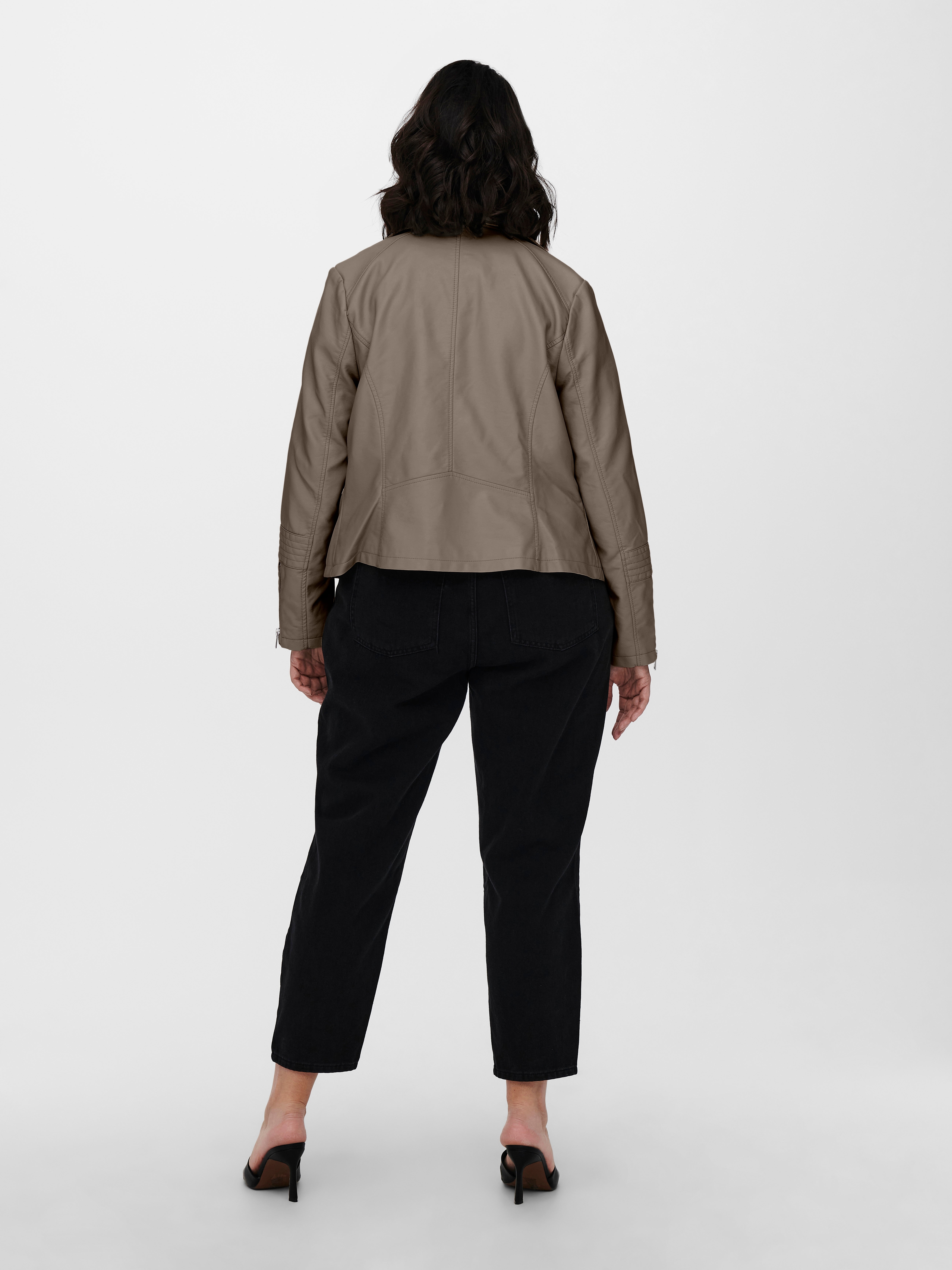 CAREMMY Kunstlederjacke Walnut