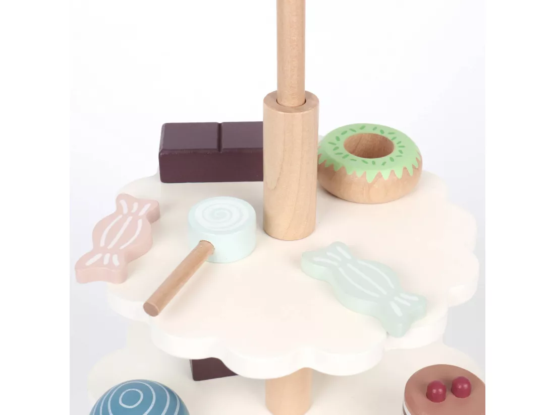 Jeu de Desserts et Pâtisseries pour Enfants Naryal À partir de 3 ans Bois Multicolore