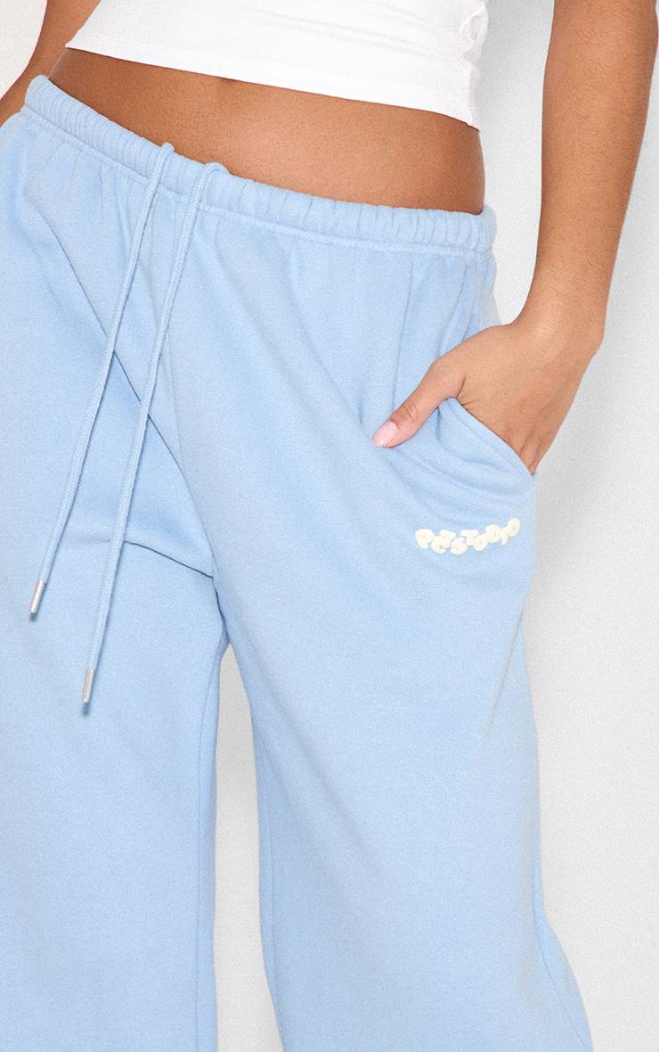 Bleu Layette Jogging À Taille Fine Avec Imprimé Synthétiqueff Plt Studio