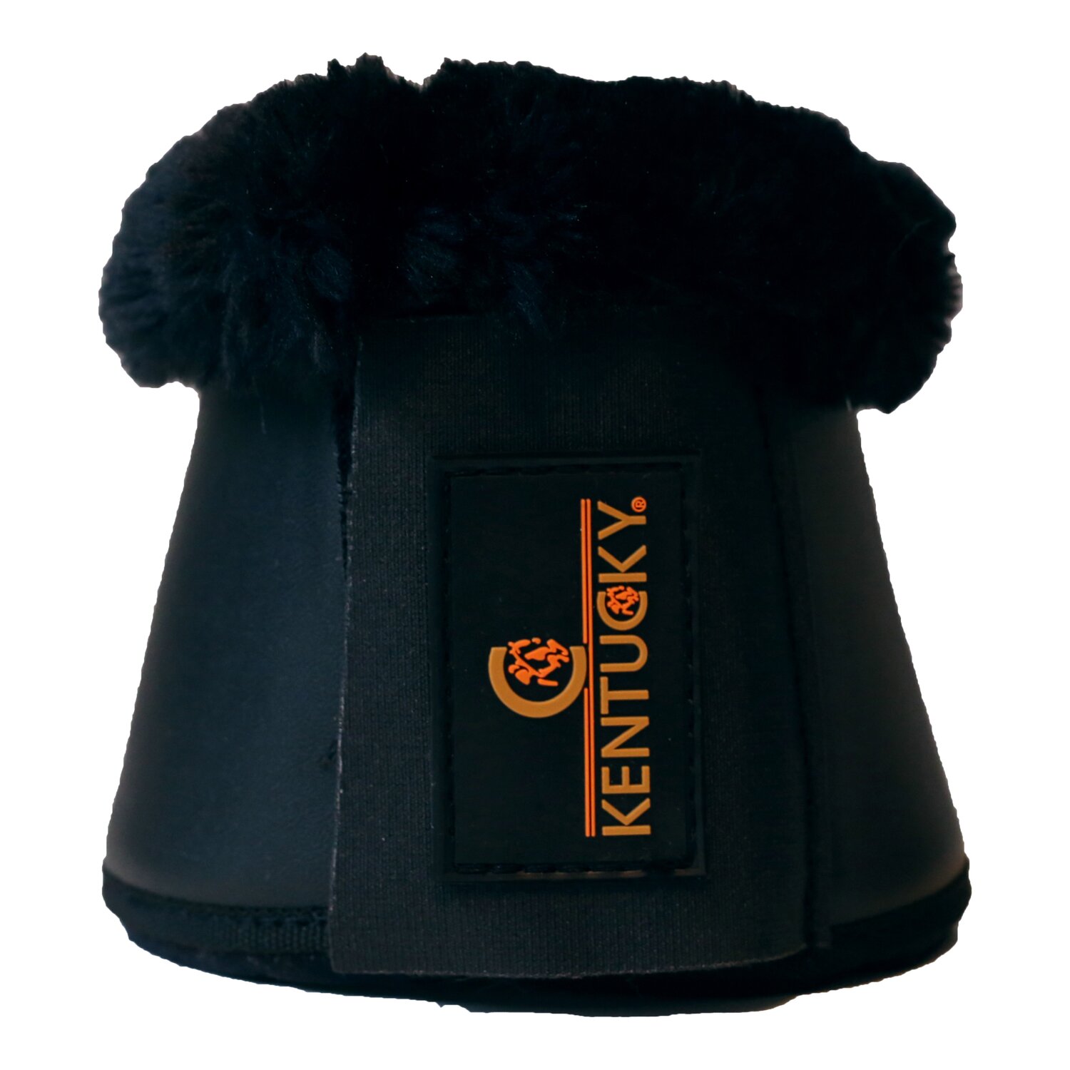 KENTUCKY Sprungglocken Leder/Lammfell - black/black