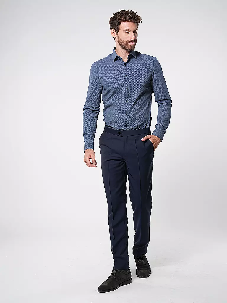 OLYMP NO.6 Hemd  Super Slim dunkelblau