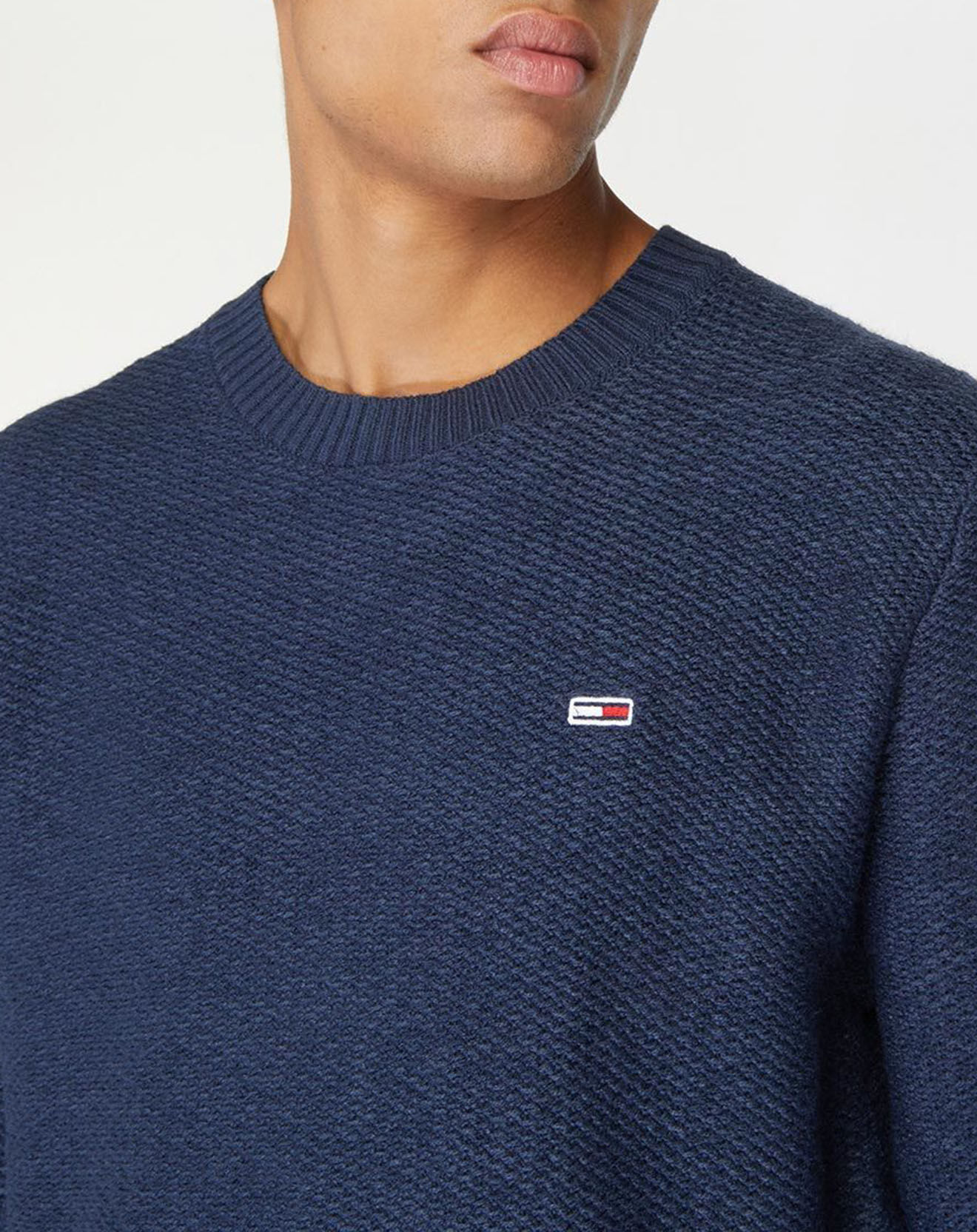 Tommy Jeans Pull regular Structured bleu marine