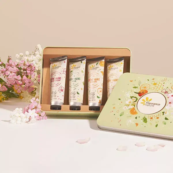Conjunto de presente para mãos Fleurance Nature Organic Awakening of the Senses