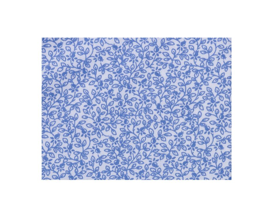 Chemise imprimée Blanche et Bleue - ULDÉRIC
