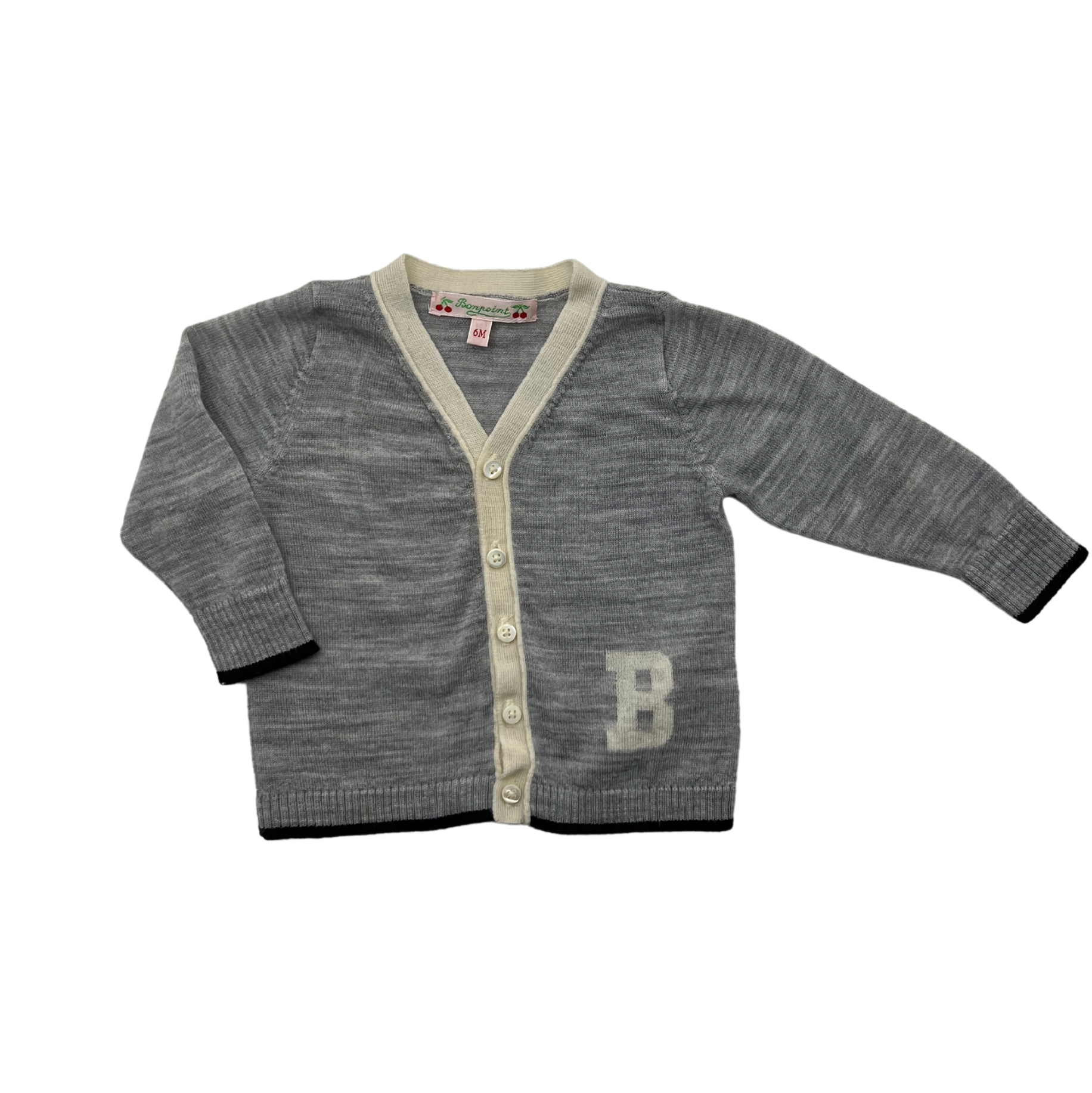 Cardigan bébé gris - 6 mois | Gris