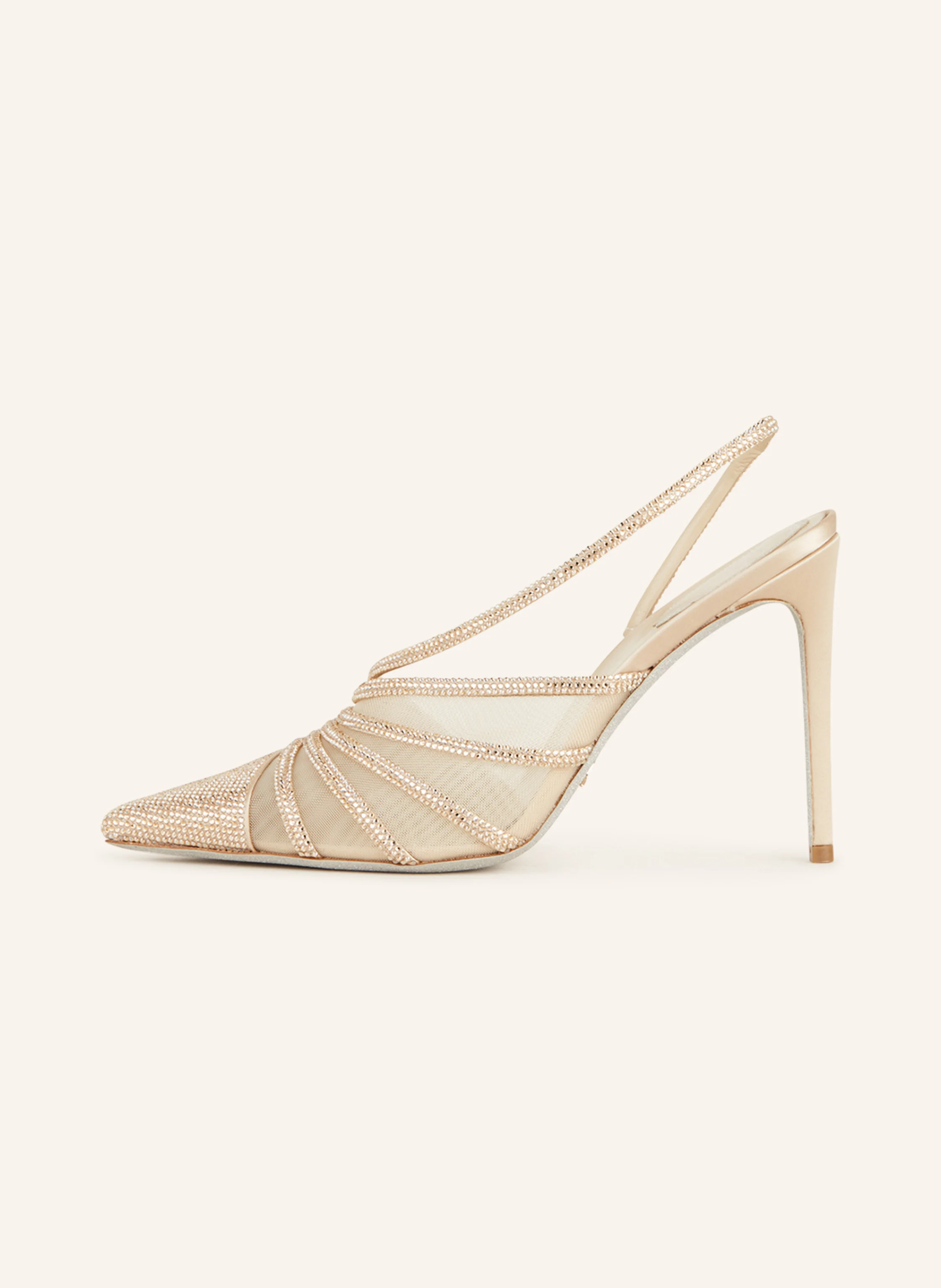 RENE CAOVILLA Slingpumps mit Schmucksteinen