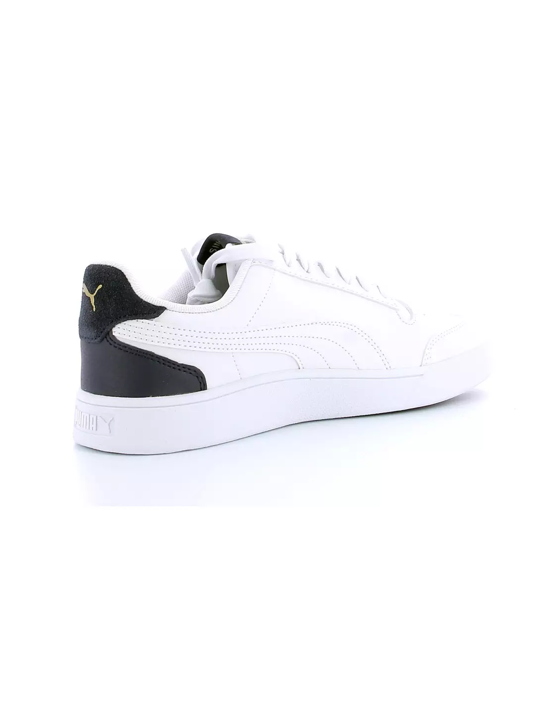 PUMA SHUFFLE - Baskets WHT/PEAC