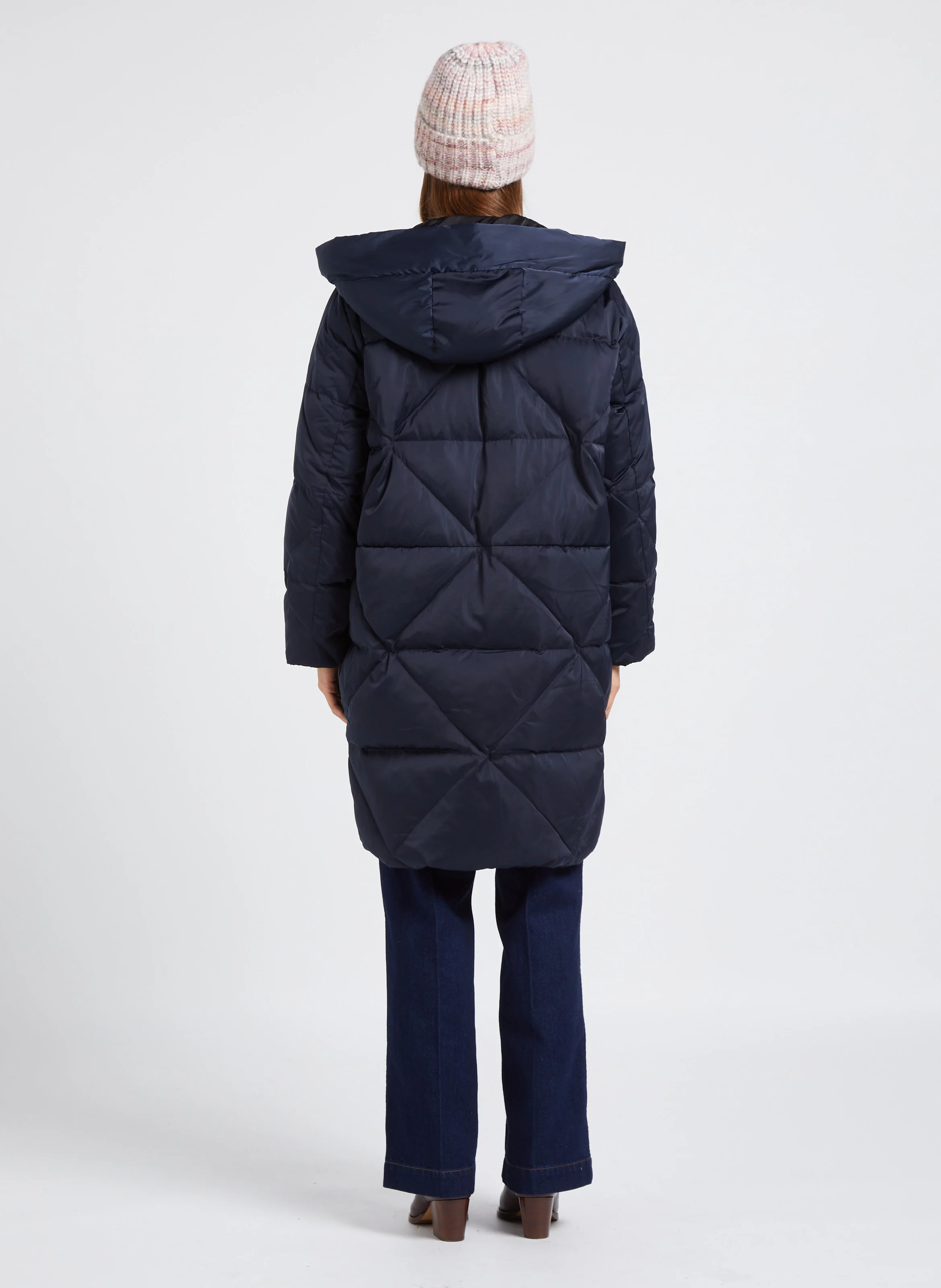 SAMUEL - Jean droit taille haute en coton | Bleu