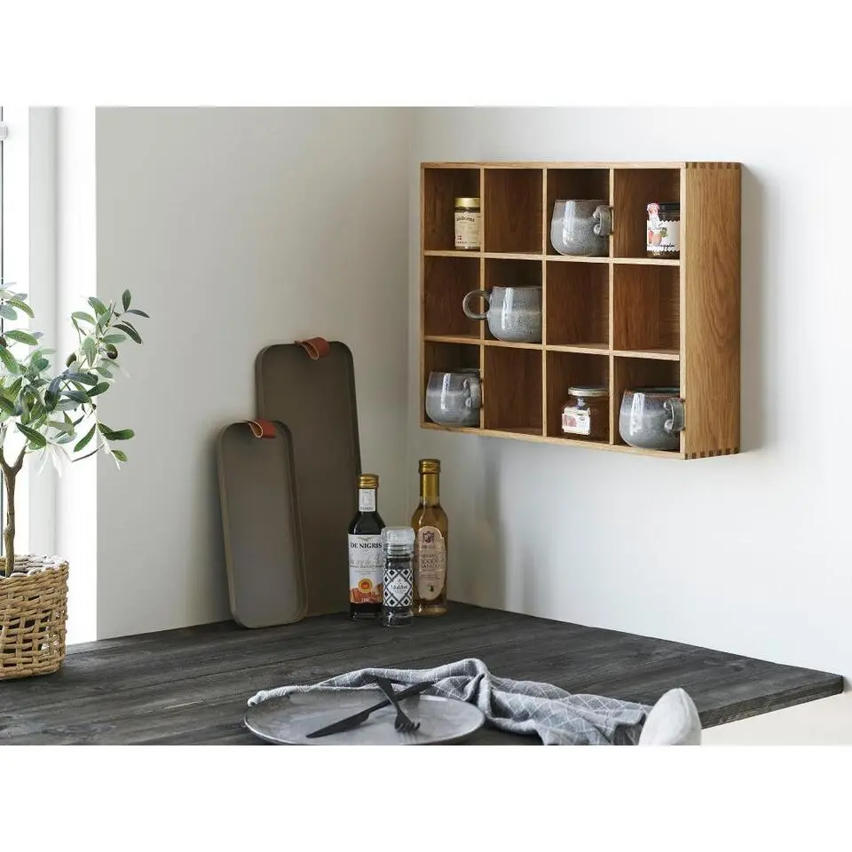 Hioshop Aila serveerschaal set van 2 bruin