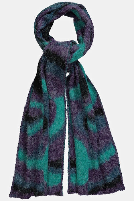 Strickschal, grafisches Muster, Jacquard-Strick