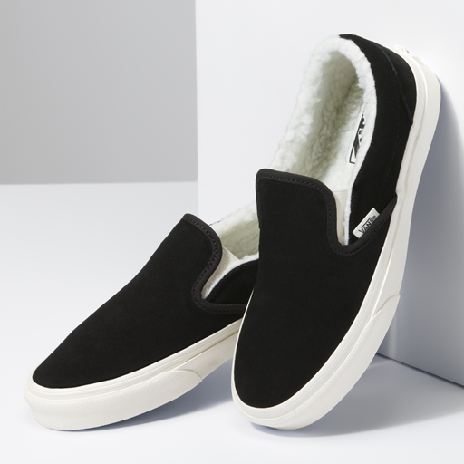 Vans UA Classic Slip-on Sneakers, Cozy Hug Black, 38.5
