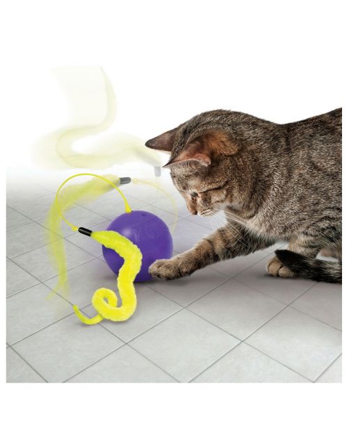 Kong Purrsuit Whirlwind - Kattenspeelgoed - Paars Geel