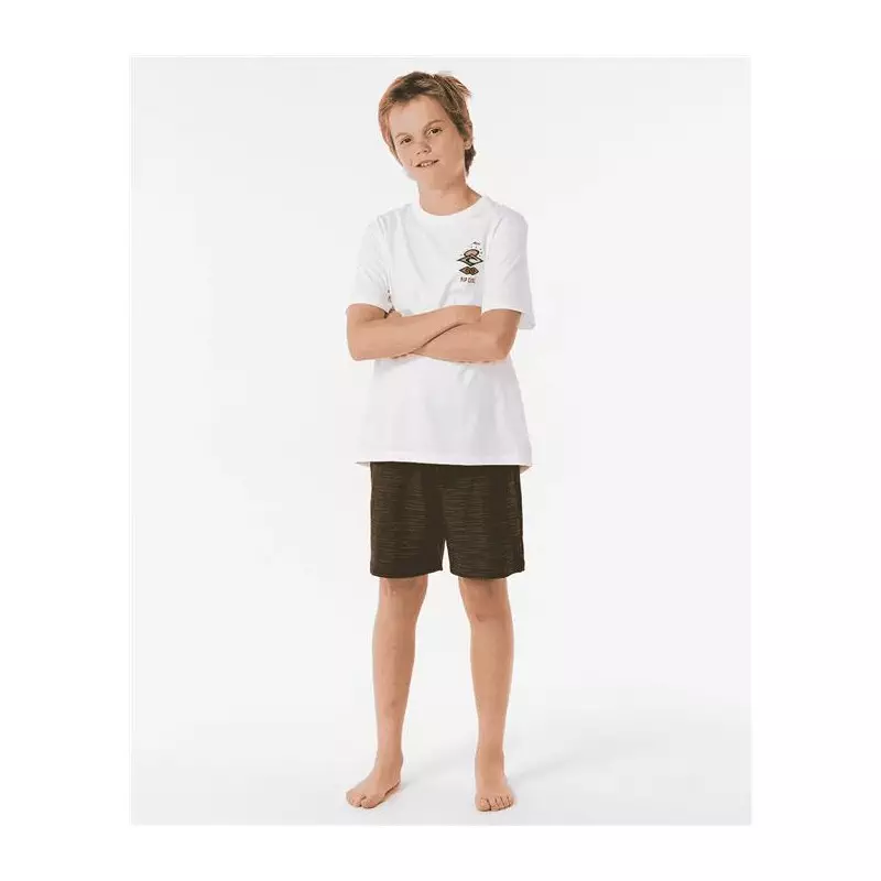 Teeshirt junior RIPCURL Search Icon Tee -Boy White