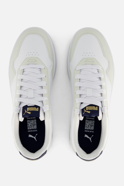Puma Court Classic Sneakers wit Imitatieleer