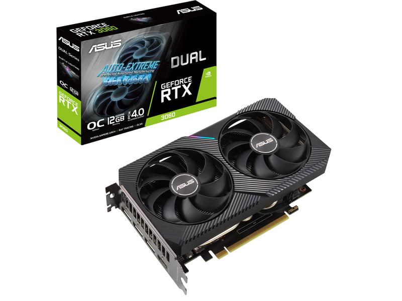 ASUS Grafikkarte Dual GeForce RTX 3060 V2 OC Edition 12 GB Leistungsfähige Gaming-Grafikkarte