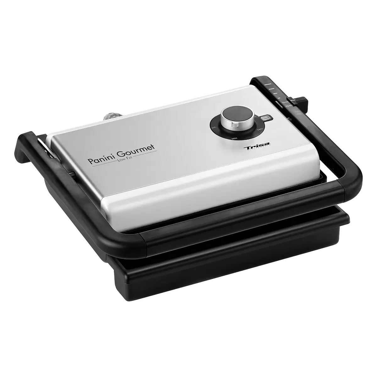 Doppelplatten Grill Panini Panini Gourmet schwarz,silber