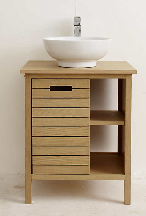 Meuble sous vasque à poser chêne Cooke & Lewis Tinn 65 cm