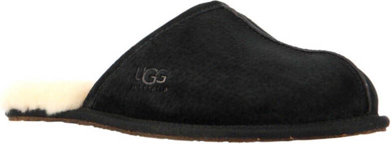 UGG Pantoffels Heren Sloffen Instappers Wol Harde zool Open hiel 1101111 Zwart