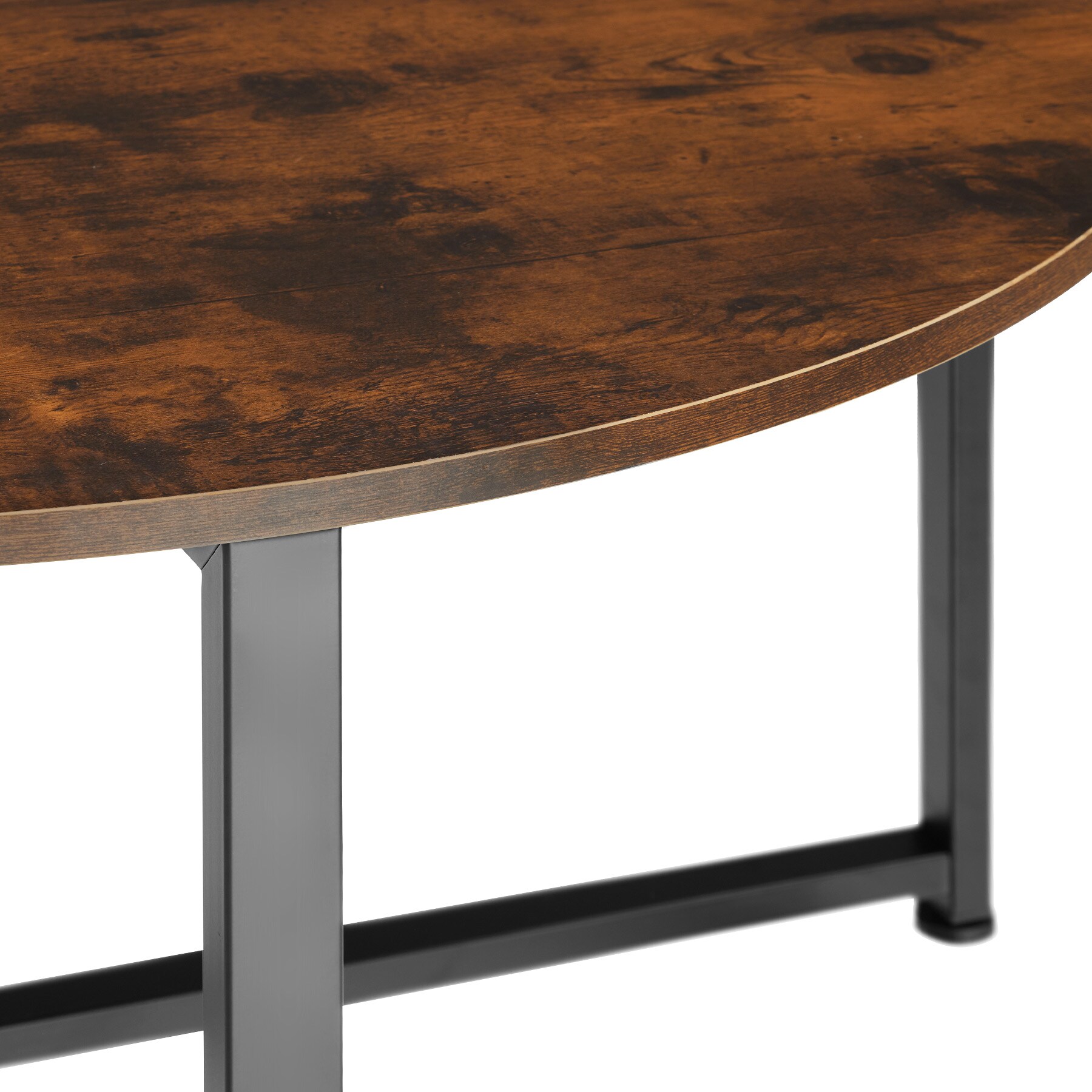 tectake® Couchtisch, Industrial Style, rund, 88,5 x 47 cm