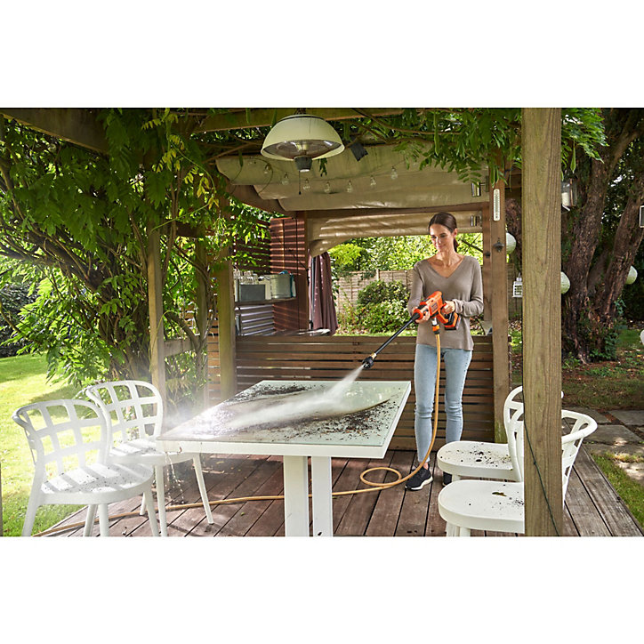 Nettoyeur à pression sans fil sur batterie 18 V Black+Decker BCPC18D1-QW 24 bars (avec 1 batterie et 1 chargeur)