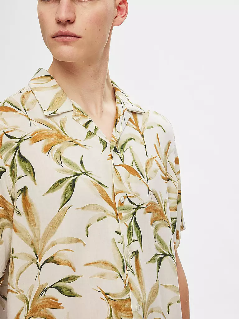 SELECTED Hemd Regular Fit SLHREG-NOA beige