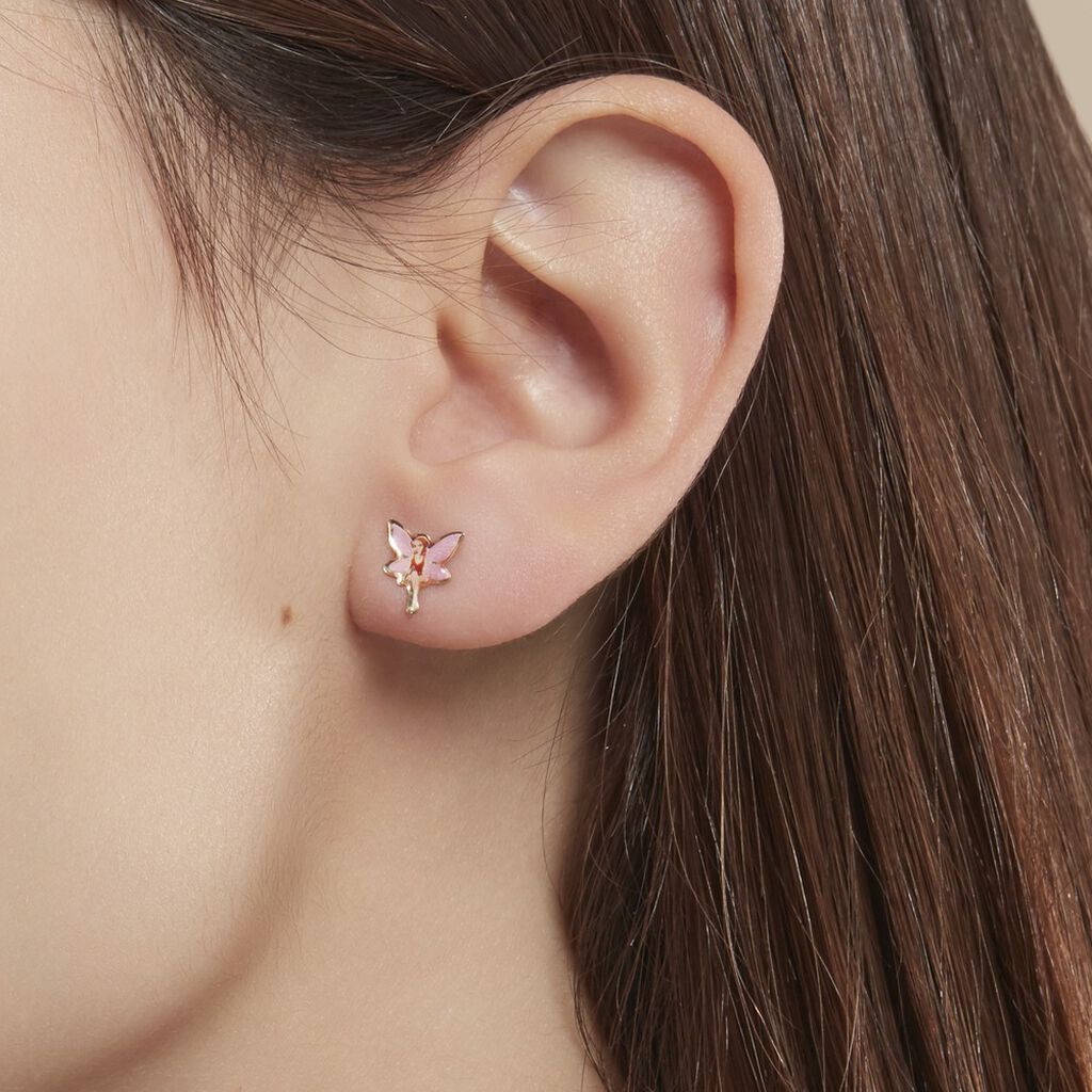 Boucles D'oreilles Puces Feerie Or Jaune