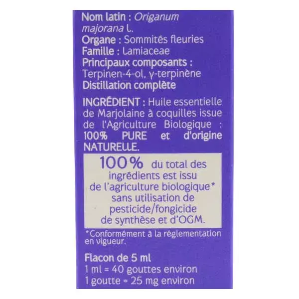 Óleo Essencial de Manjerona Orgânico Naturaactive 5ml