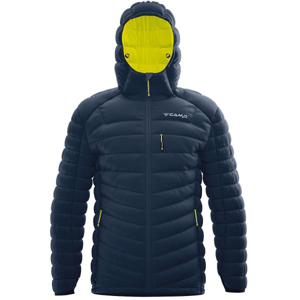 Doudoune alpinisme CAMP PROTECTION JACKET DARK BLUE/LIME PUNCH