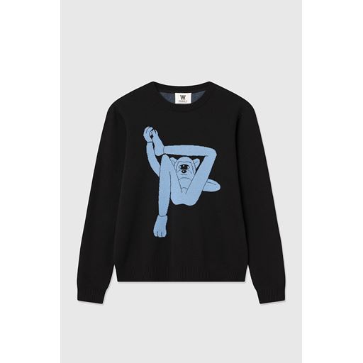 Wood Wood Kevin Chiller Jumper, Sort, L