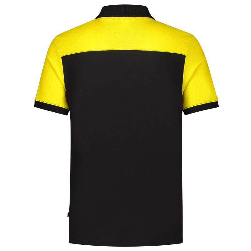 Tricorp Bicolor Naden  - Poloshirt - Zwart Geel - 3XL