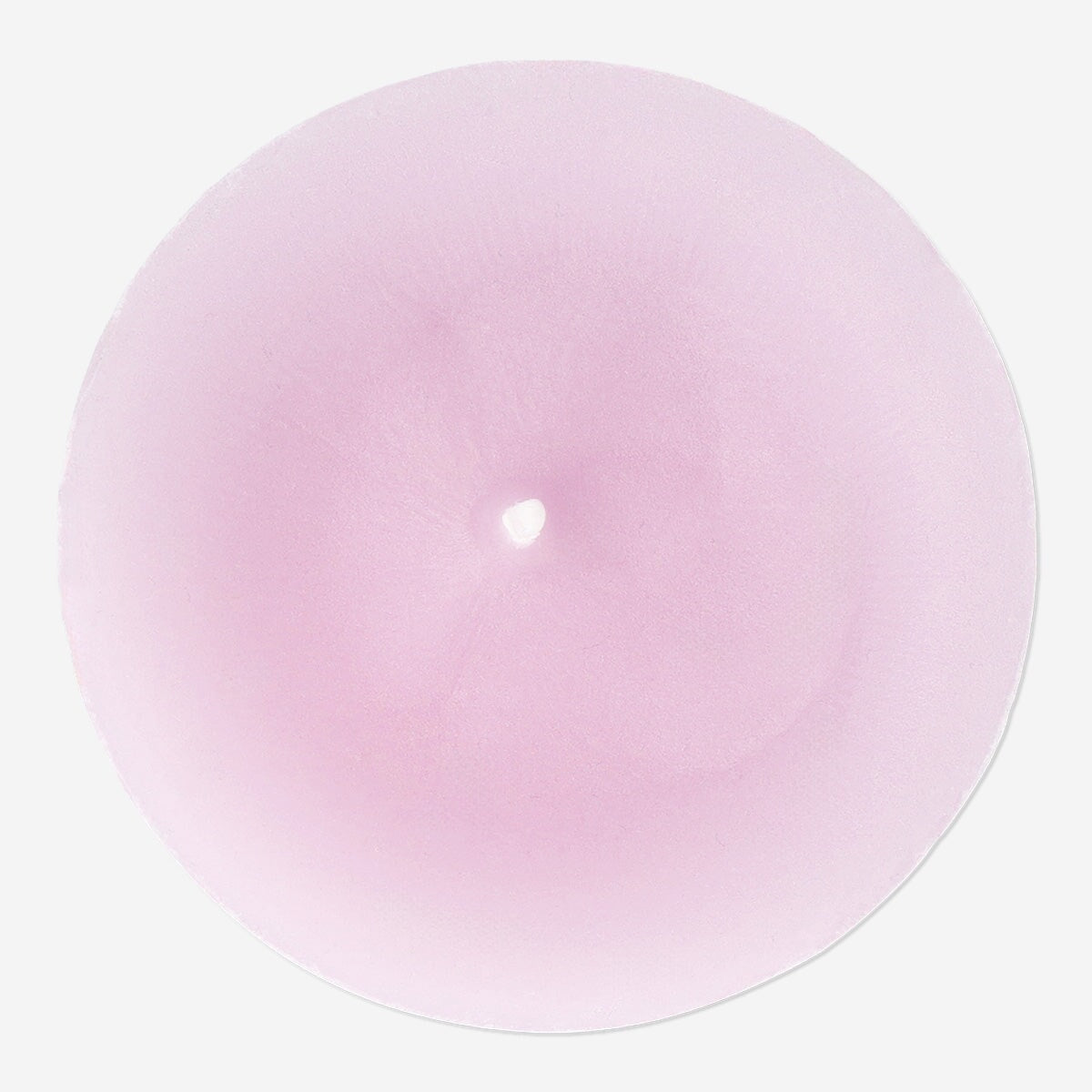 Rustikt lyserødt bloklys - 12 cm