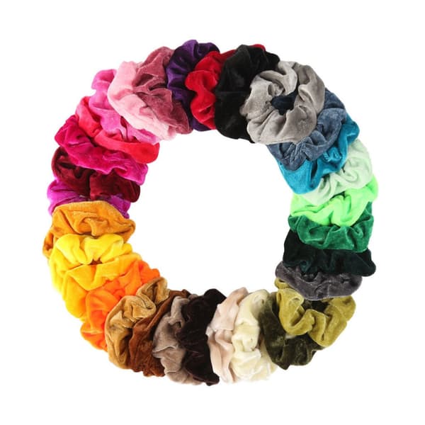 36 stk Fløyelshår Scrunchies, hårbånd, hårbånd, Hårbånd