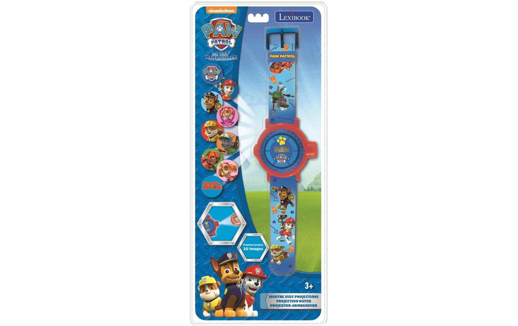 Paw Patrol Digital-ProjektionsuhrEine 2-in-1-Uhr mit digitalem Bildschirm