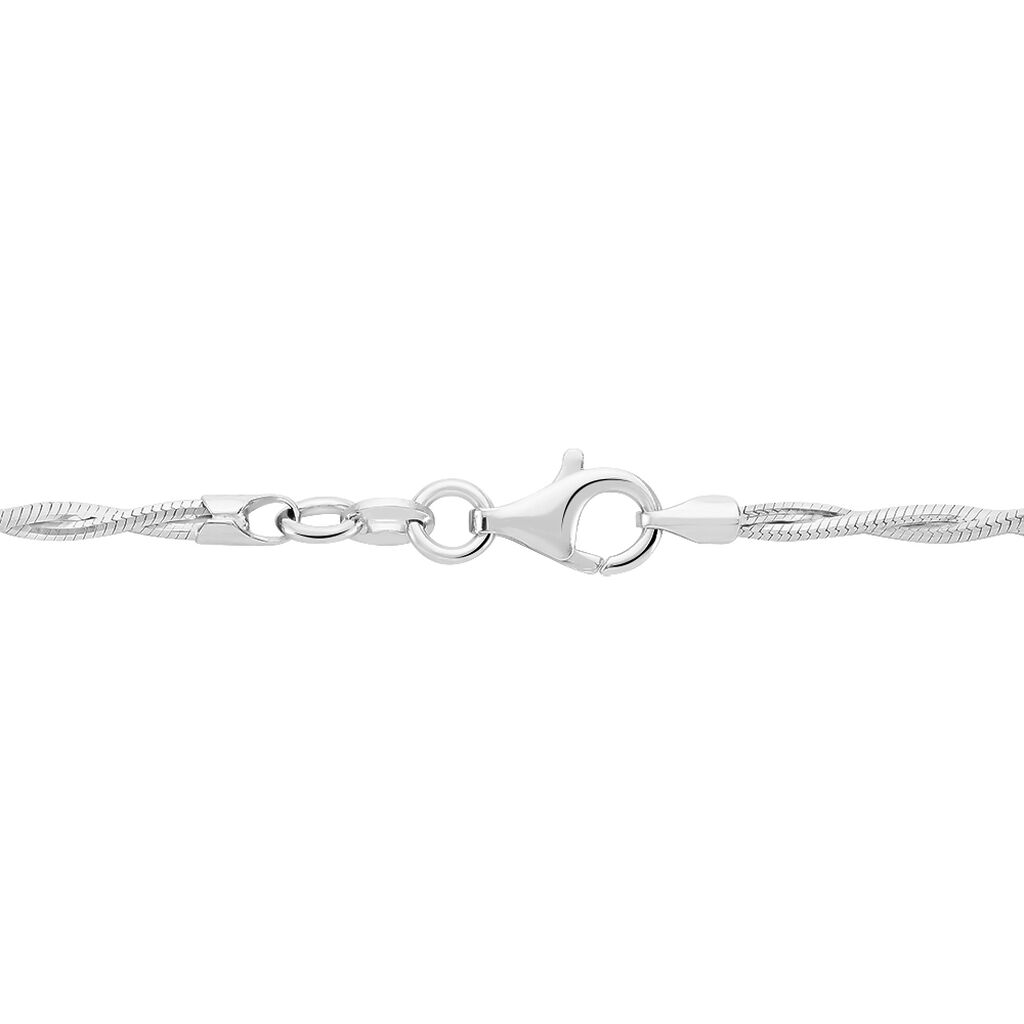 Collier Ciel Argent Blanc