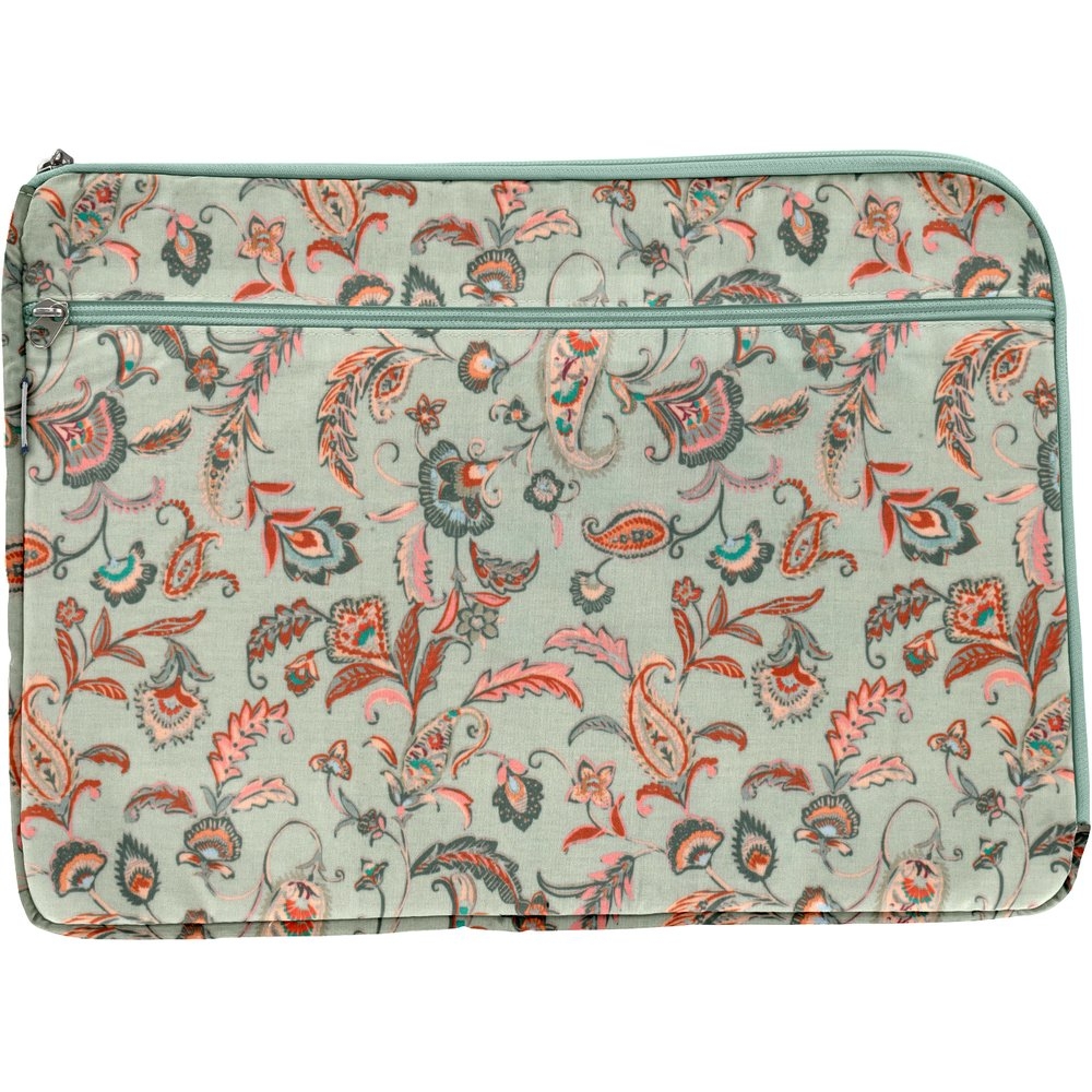 Pochette Ordinateur 15 Pouces Vert Bohème