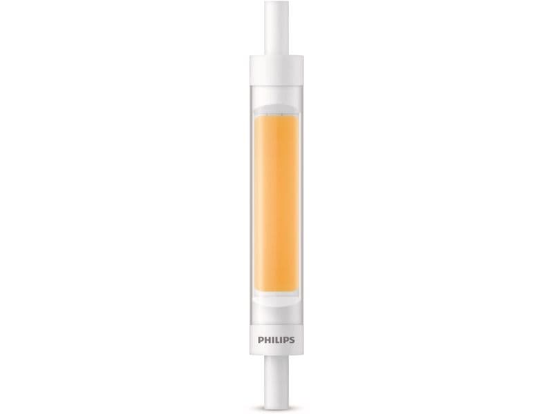 Philips Lampe LED 60W R7S 118 mm WH ND Warmweiss Warmweisses LED-Leuchtmittel mit klarem Glas