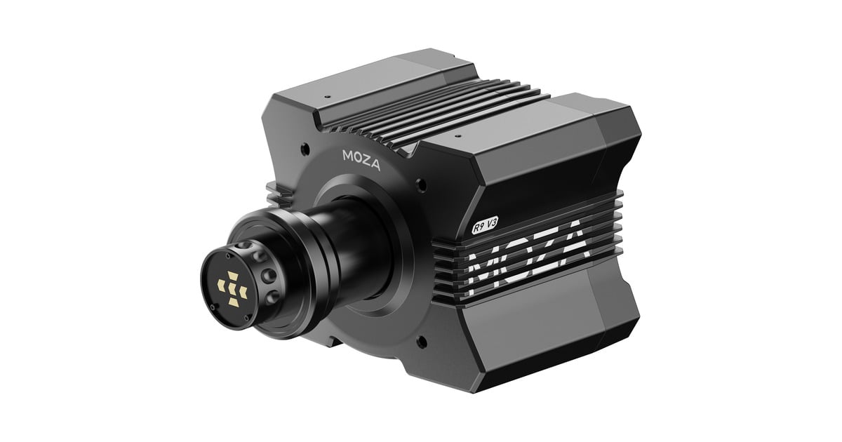 MOZAR9 V3 + KS + SR-P bundel  (Zwart, Basis, stuur en pedalen)