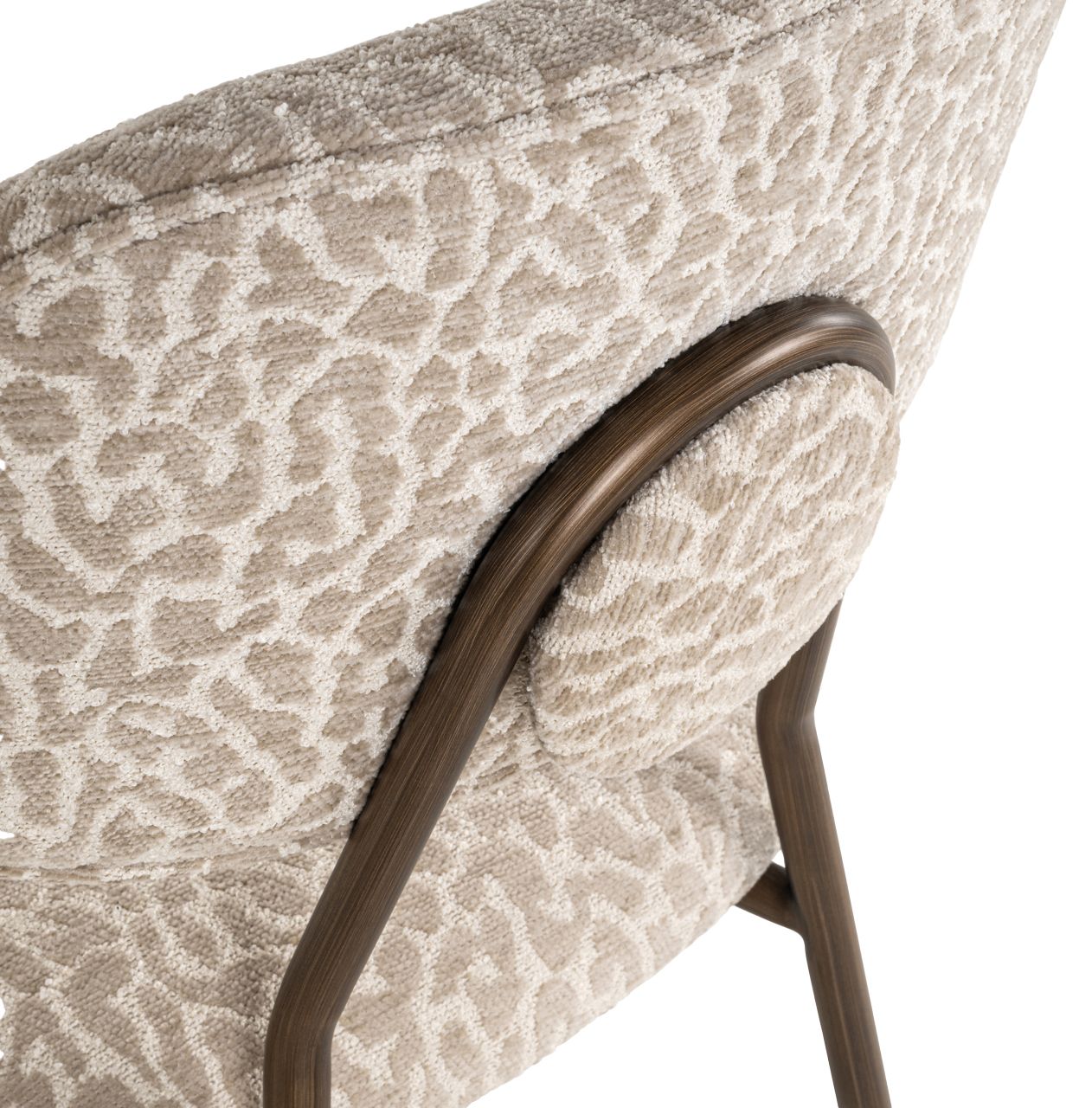Barkruk S4522 FR Beige Leopard Xenia B45 x D56 x H95 cm